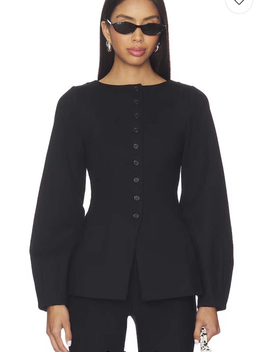 ALIGNE Bonnie Ponte Waisted Blazer en Black